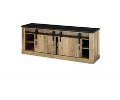 TV staliukas Sherwood, 162 x 38 x 61 cm, ruda / pilka
