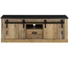 TV staliukas Sherwood, 162 x 38 x 61 cm, ruda / pilka