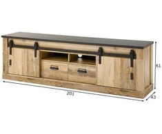 TV stovas Imv Sherwood, 201 cm, ruda/pilka