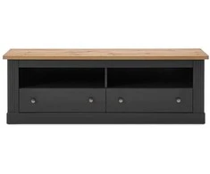 TV staliukas Westminster, 153 x 41 x 52 cm, tamsiai pilka / ąžuolas