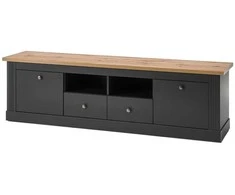 TV stovas Imv Westminster, 180 cm, tamsiai pilka/ąžuolinė