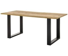 Valgomojo stalas Sherwood, 180 x 80 x 76 cm, ruda / pilka