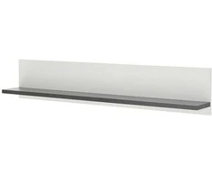 Virtuvės lentyna Imv Sherwood, 160 cm, balta/pilka