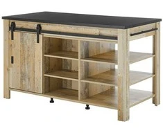 Virtuvės sala Imv Sherwood, 162 cm, ruda/pilka