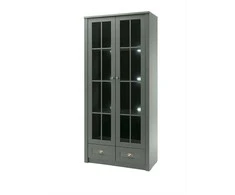 Vitrinos spintelė Ascot, 90 cm, tamsiai žalia