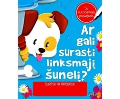 KNYGA "Ar gali surasti linksmąjį šunelį? Surask ir apibrauk (su nutrinamais puslapiais)", 3+