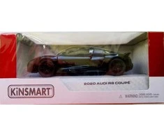 KiNSMART automobilis, 2020 Audi R8 Coupé, juodas