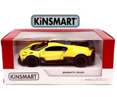 KiNSMART automobilis, Bugatti Divo, geltonas
