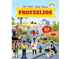 KNYGA "Mano margas lipdukų pasaulis. Profesijos", 3+