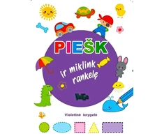 KNYGA "Piešk ir miklink rankelę" (Violetinė knygelė)