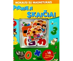 KNYGA "Pirmieji skaičiai. Mokausi su magnetukais", 3+