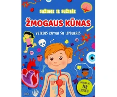 KNYGA Sužinok ir sužibėk. Žmogaus kūnas (su lipdukais)