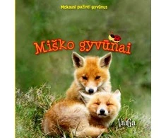 KNYGA "Mokausi pažinti gyvūnus. Miško gyvūnai" 12+ mėn.