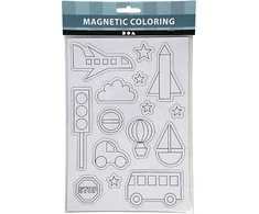 Dėlionė CREATIV Spalvinami magnetukai "Transportas", 3+
