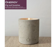 Candle ONERGY Baltas musk 100 ml