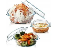 Winder Home Karščiui atsparus indas su dangčiu 1 l - ovalus