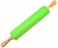 Winder Home Silikoninis tešlos kočėlas 38,5 cm – nelimpantis virtuvės įrankis, žalias