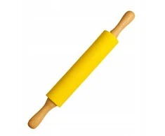 Winder Home Silikoninis tešlos kočėlas 43 cm – didelis, nelimpantis virtuvės įrankis, geltonas