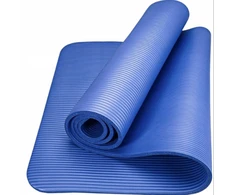Winder Home Storas neslystantis jogos kilimėlis 60×190 cm – mėlynas su užvalkalu, mankštai ir treniruotėms