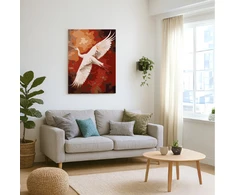 Winder Home Tapyba pagal skaičius – paveikslas, dažai, teptukai, rinkinys „Gervė“, 40×50 cm