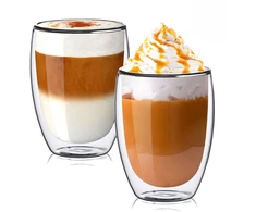 Winder Home Termo stiklinė 350 ml latte kavai su dvigubomis sienelėmis – 1 vnt.