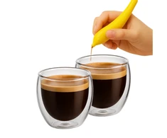 Winder Home Termo stiklinės 250 ml (2 vnt.) + elektrinis dekoravimo rašiklis kavai ir desertams