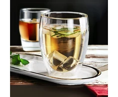 Winder Home Termo stiklinės 350 ml latte kavai su dvigubomis sienelėmis – 2 vnt. rinkinys