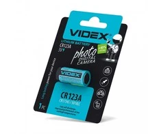 Baterija CR123A VIDEX (1 vnt.) 3V Lithium 1500mAh