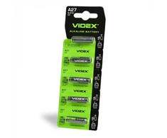 Baterijos A27 VIDEX (5 vnt.) Alkaline, 12V, 26mAh