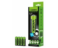 Baterijos AA VIDEX (DIDELIS PAKUOTĖ 4 vnt. x 15 = 60 vnt.!) Šarminės, 1,5 V, 2600 mAh