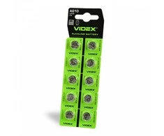 Baterijos AG10 / LR1130 VIDEX (30 vnt.) 1.5V Alkaline 78mAh