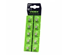 Baterijos AG11 / LR721 VIDEX (30 vnt.) 1.5V Alkaline 20mAh