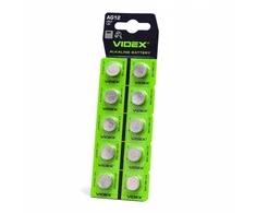 Baterijos AG12 / LR43 VIDEX (30 vnt.) 1.5V Alkaline 113mAh