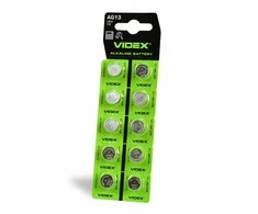 Baterijos AG13 / LR44 VIDEX (30 vnt.) 1.5V Alkaline 158mAh