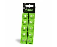 Baterijos AG5 / LR754 VIDEX (30 vnt.) 1.5V Alkaline 66mAh