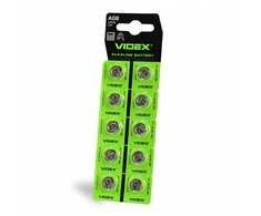 Baterijos AG8 / LR1120 VIDEX (30 vnt.) 1.5V Alkaline 43mAh