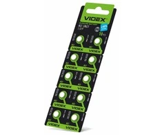 Baterijos AG1 / LR621 VIDEX (30 vnt.) 1.5V Alkaline 14mAh