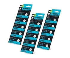 Baterijos VIDEX CR1216 (15 vnt.) 3V Lithium 25mAh