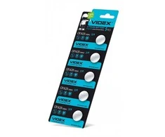 Baterijos VIDEX CR1620 (15 vnt.) 3V Lithium 70mAh