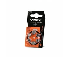 Baterijos ZINC AIR ZA13 (PR48) VIDEX (6 vnt.) 1.45V, 265mAh