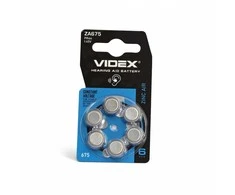 Baterijos ZINC AIR ZA675 (PR44) VIDEX (6 vnt.) 1.45V, 580mAh