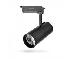 Bėginis šviestuvas LED taškinis 30W, 2400Lm 4000K, VIDEX VLE-TR04-304B TOR-Juodas, juodas (neutrali balta šviesa)