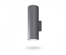 Fasadinis šviestuvas 2xE27 dvipusis, IP54 VIDEX VL-AR082G PORTER-GRAY, pilkas