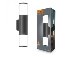 Fasadinis šviestuvas 2xGU10 dvipusis, IP54 VIDEX VL-AR092B, juodas