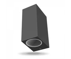 Fasadinis šviestuvas 2xGU10 dvipusis, IP54 VIDEX VL-AR012G ARON-GRAY, pilkas