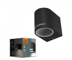 Fasadinis šviestuvas GU10, IP54 VIDEX VL-AR021B JUSTIN-Juodas, juodas