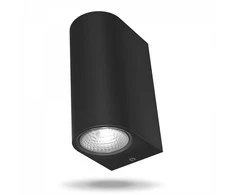 Fasadinis LED šviestuvas dvipusis 6W, 540Lm 2700K, IP54 VIDEX VL-AR032-062B PELLE-Juodas (šiltai balta šviesa), juodas