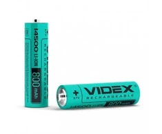 Įkraunama baterija VIDEX Li-Ion AA (14500) 800mAh, 3,7V