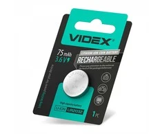 Įkraunama baterija VIDEX Li-Ion LIR CR2032 (1 vnt.) 3,6V