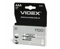 Įkraunama baterija VIDEX Ni-MH AAA (HR03) 1100mAh, 1,2V (2 vnt.)